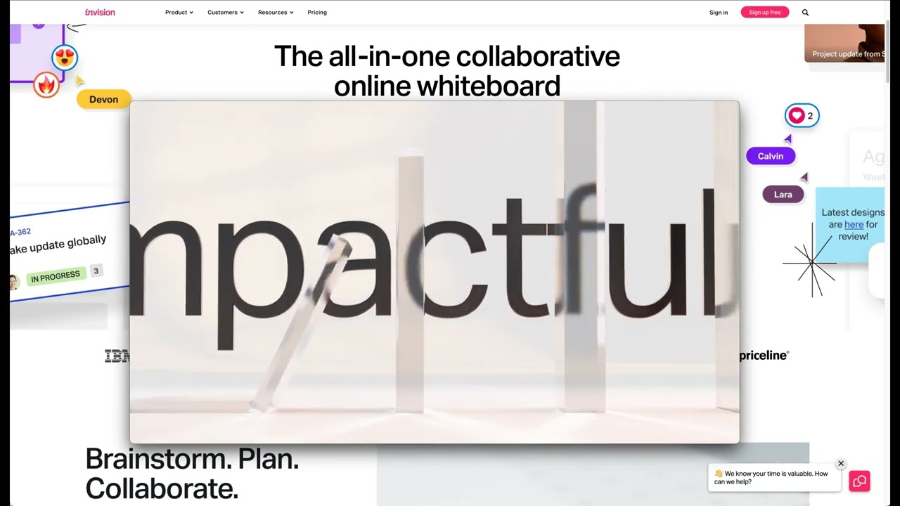Invision: The all-in-one collaborative online whiteboard
