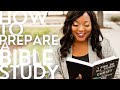 How To Prepare A Bible Study