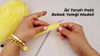 İki Tarafı Patlı Kolay Bebek Örgü Yelek Modeli ?? knitting crochet battaniye patik DIY yelek kazak