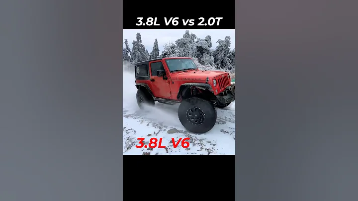 3.8L V6 vs 2.0T Jeep Wrangler #offroad #jeep #shorts