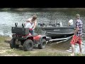 Honda Foreman 400 Launching big boat!