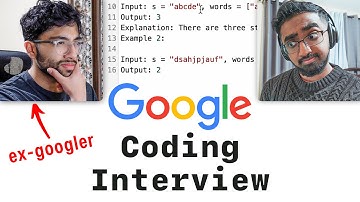 Google Coding Interview With a Google Software Engineer