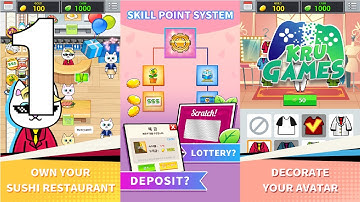 Idle Sushi-bar Tycoon Gameplay Walkthrough #1 (Android, IOS)