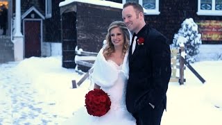 Winter Wedding in the Snow at Luciens Manor amy & andrew