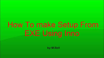 How to distribute exe files Using Inno