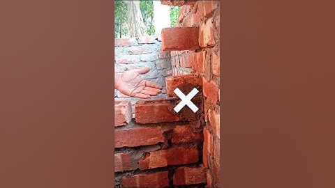 How to Perfect Joint in Bricks Wall #brickwallconstruction #shorts
