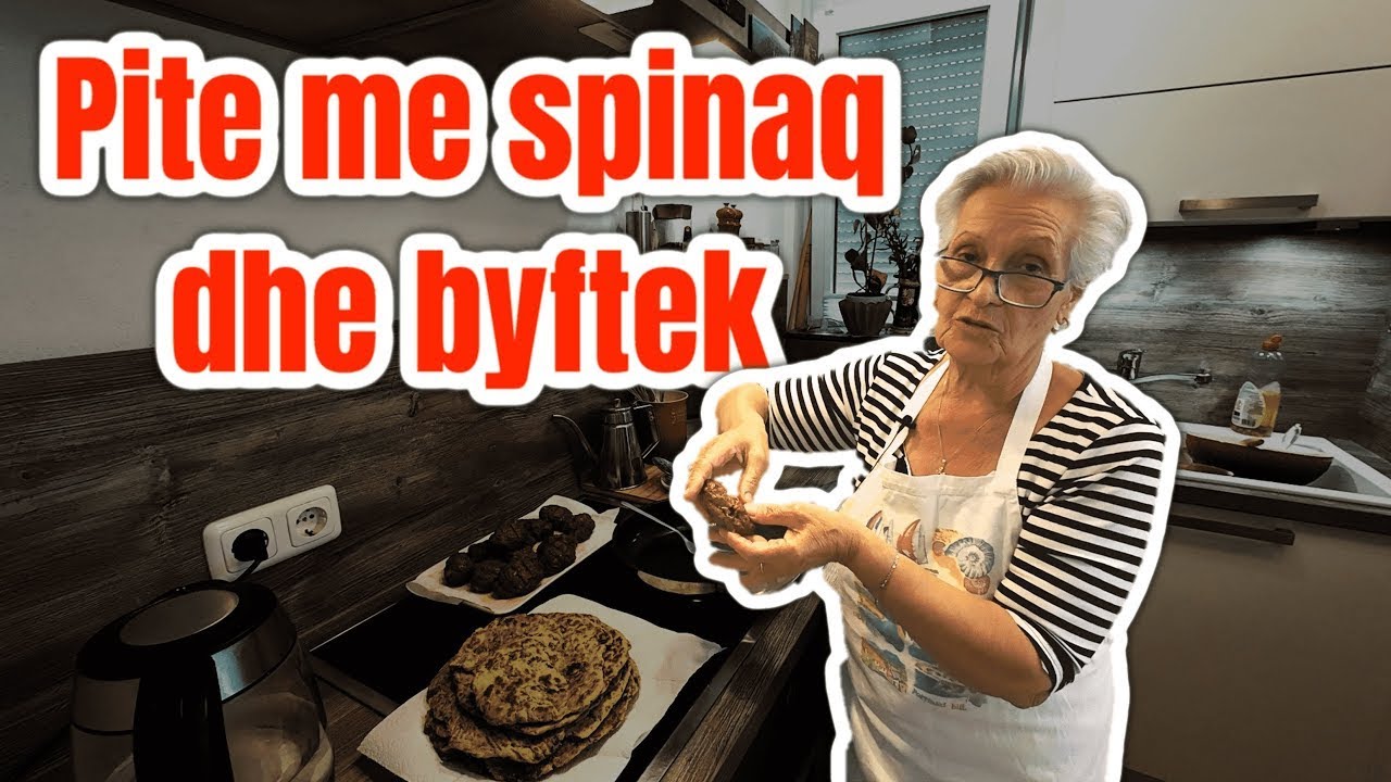 Pite me spinaq dhe byftek