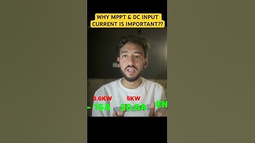 Why MPPT and DC Input Current Is Very Important in Solar Inverter ?
