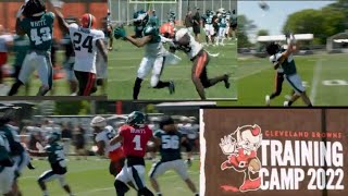 Eagles vs Browns Joint Practice Highlights!! Devonta Smith, Kyzir White, Jalen Hurts & More!!