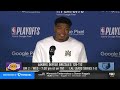 Rui Hachimura Postgame Interview | Los Angeles Lakers dominate Memphis Grizzlies 128-112