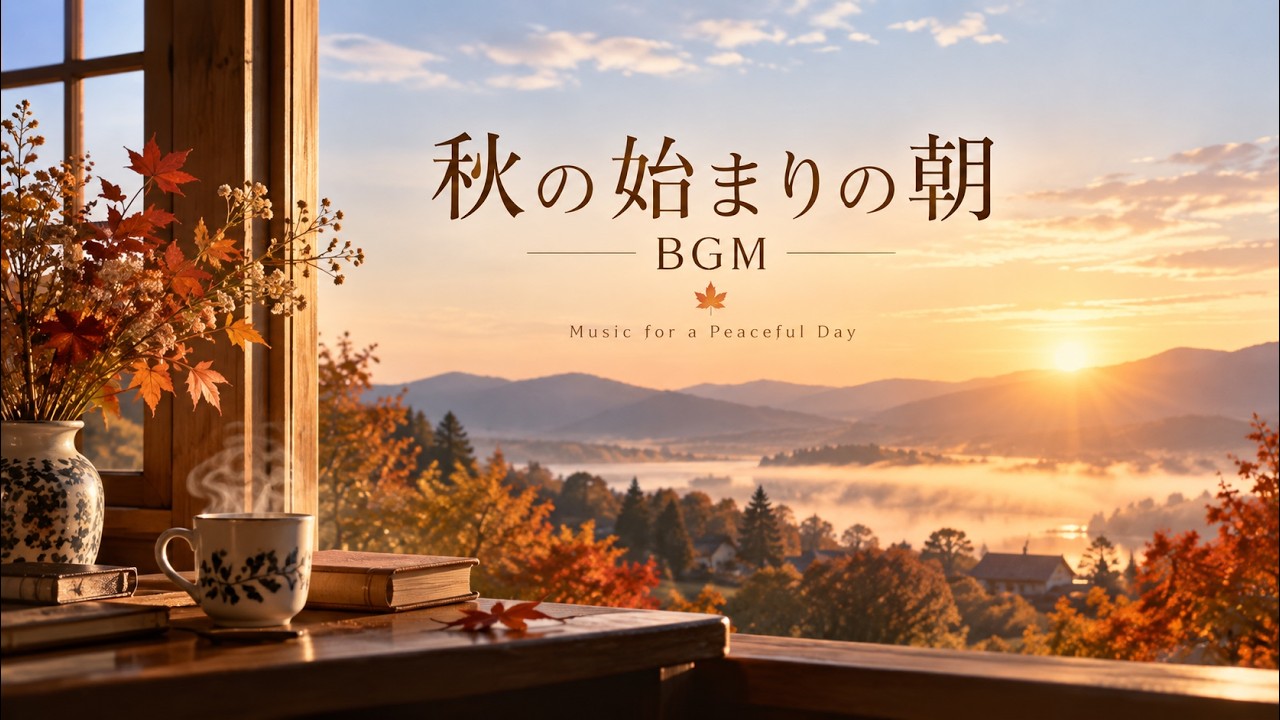 作業用BGM】- 秋の始まりの朝 - End of Summer｜1時間のJazz & Bossa