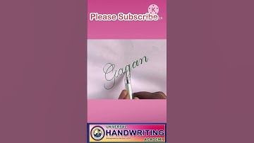 Gagan name in. Beautiful cursive writing #calligrahy #shortvideo