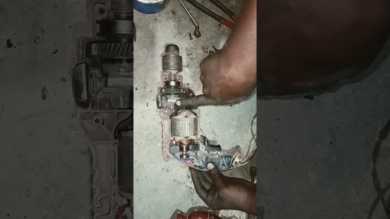 skill 6510 Drill machine repair bearing change carbon change survice 