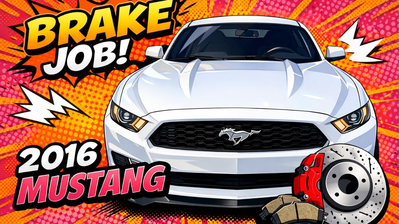 How to Replace Front Brake Pads and Rotors on a 2016 Ford Mustang # ...