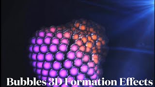 Famous Bubbles 3D formation effects Animation footage(No Copyright NÉW colorful balls graphical background) Profile
