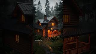 Title: 4K RainyDay in a Forest Cabin – Sleep, Study, Relax #ai #Aishot Like 👍 subscribe 🌟 comment 💌