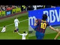 Lionel messi vs real madrid dirty tacticts  showing them who is the boss