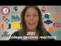 college decision reactions 2021 *very realistic*