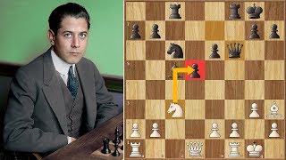 The Great Akiba! | Rubinstein vs Capablanca | San Sebastian (1911)