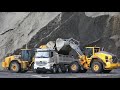 Double Loading Trucks in Quarry