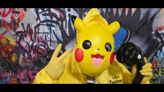 Hazmat Pokémon Pikachu Black Rubber Gp5 Gas Mask Gloves Show & Tell