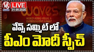 LIVE: PM Modi Addresses WAVES Summit In Mumbai | V6 News