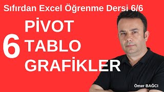 Excel Learning Lessons - Lesson 6, Creating Pivot Tables and Charts - 710 | Omer BAGCI