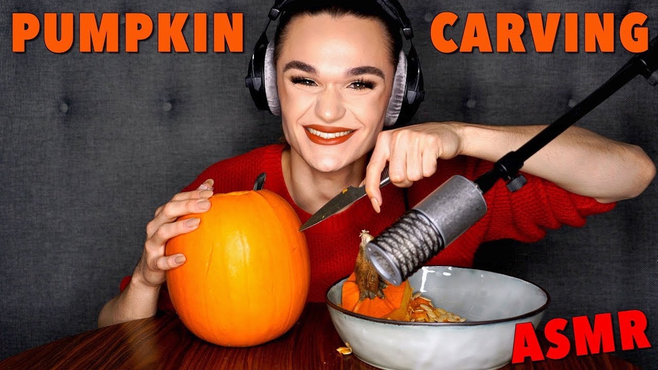 CARVING A PUMPKIN | ASMR (NO TALKING)