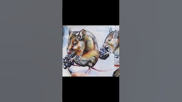 painting mice in my sketchbook #shorts #mice #mouse #artvideo #sketchbookspread