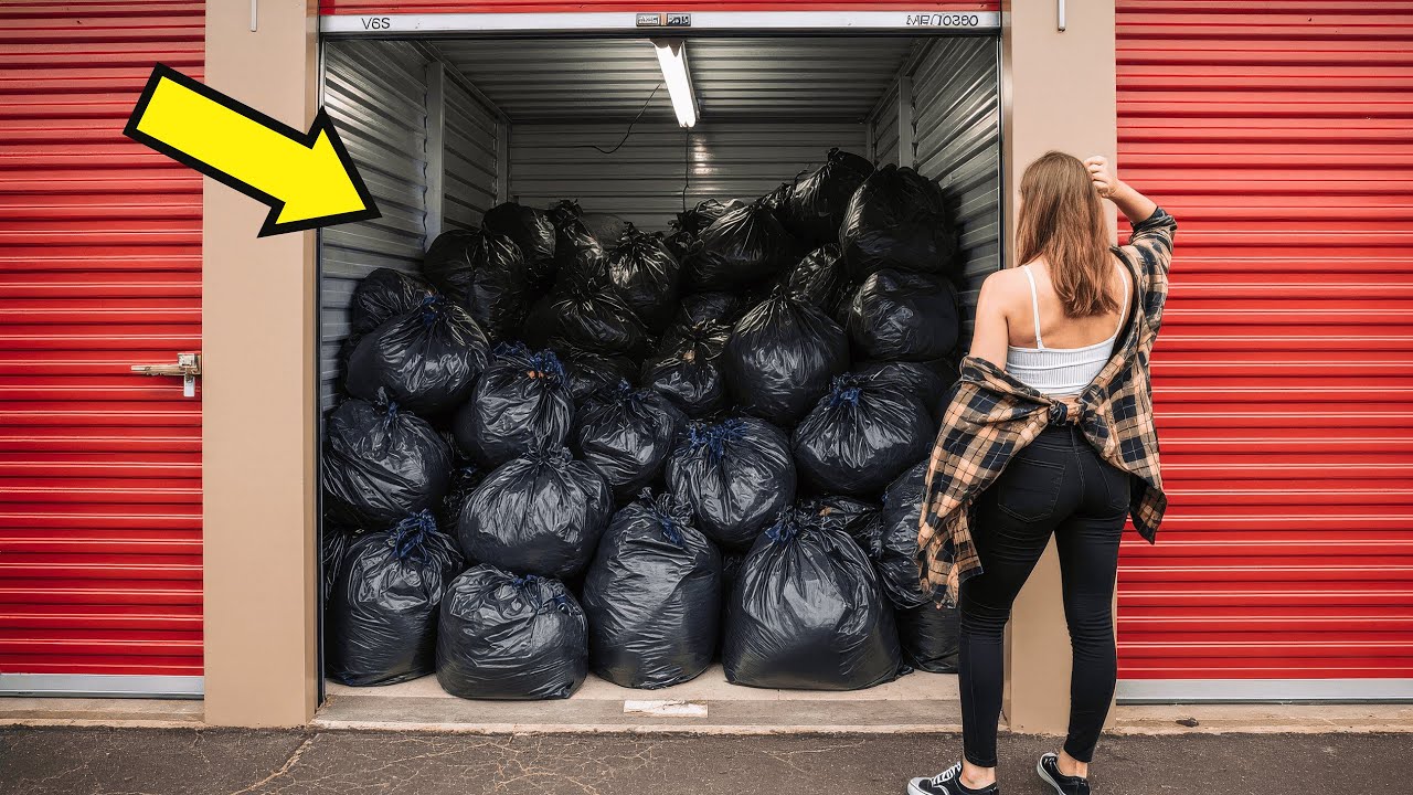 Widowed Woman Bought a Storage Unit Full of Trash Bags… Inside Was a HUGE Surprise!