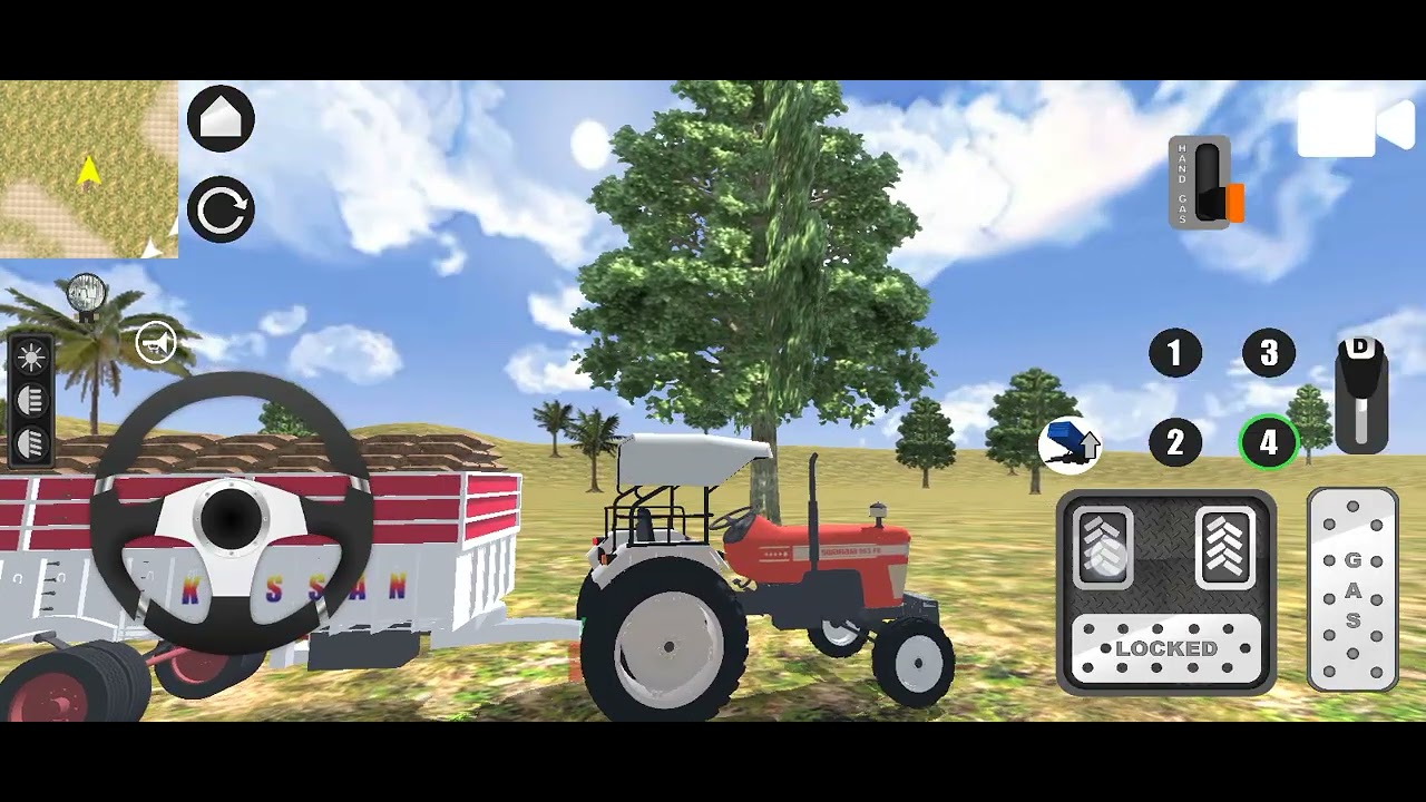 Sawraj 😘 😘 😘 855 tractor game play video's स्वराज ट्रैक्टर गेम प्ले विडियो गेम्स --_--