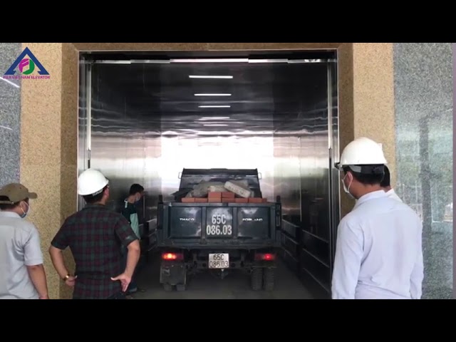Thang máy tải ô tô Fuji chính hãng tại Việt Nam - Thang máy cho xe hơi fuji - Thang Chở hàng Fuji