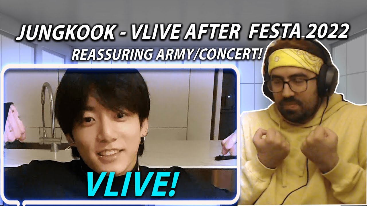 Reassuring ARMY/Singing & Dishes! - Jungkook VLIVE 2022 (2022.06.16) | Reaction