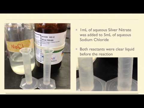 Reaction 13: AgNO3+NaCl-AgCl+NaNO3