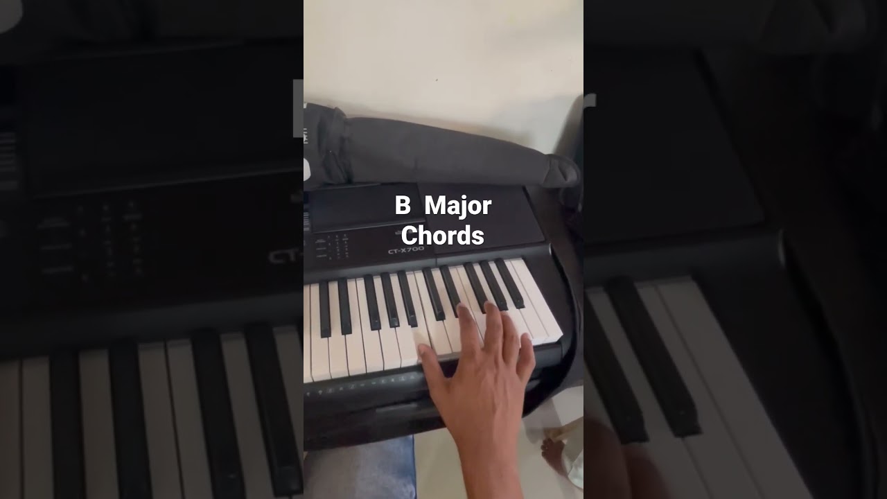 How To Play B Major chords on Piano and Keyboard 