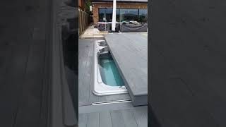 Walking on our retractable deck cover