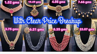 Panna Jewellers Exclusive Lightweight Beads Jewellery with Detailed Price | Beads Jewellery Designs