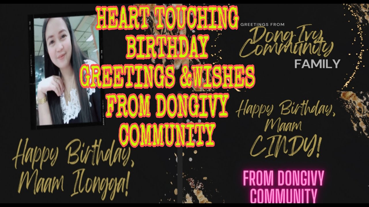 HEART TOUCHING BIRTHDAY GREETINGS WISHES FROM DONGIVY COMMUNITY HEART TOUCHING BIRTHDAY GREETINGS WISHES FROM DONGIVY COMMUNITY