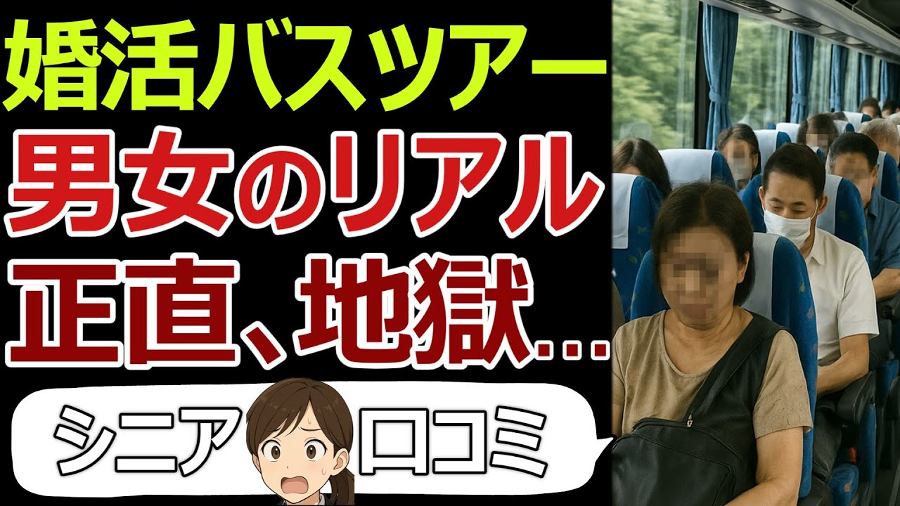 【老後の婚活】　地獄かも…シニア婚活バスツアーのリアル体験談。口コミ30個ご紹介＜老後・シニアライフ＞ #シニア #口コミ