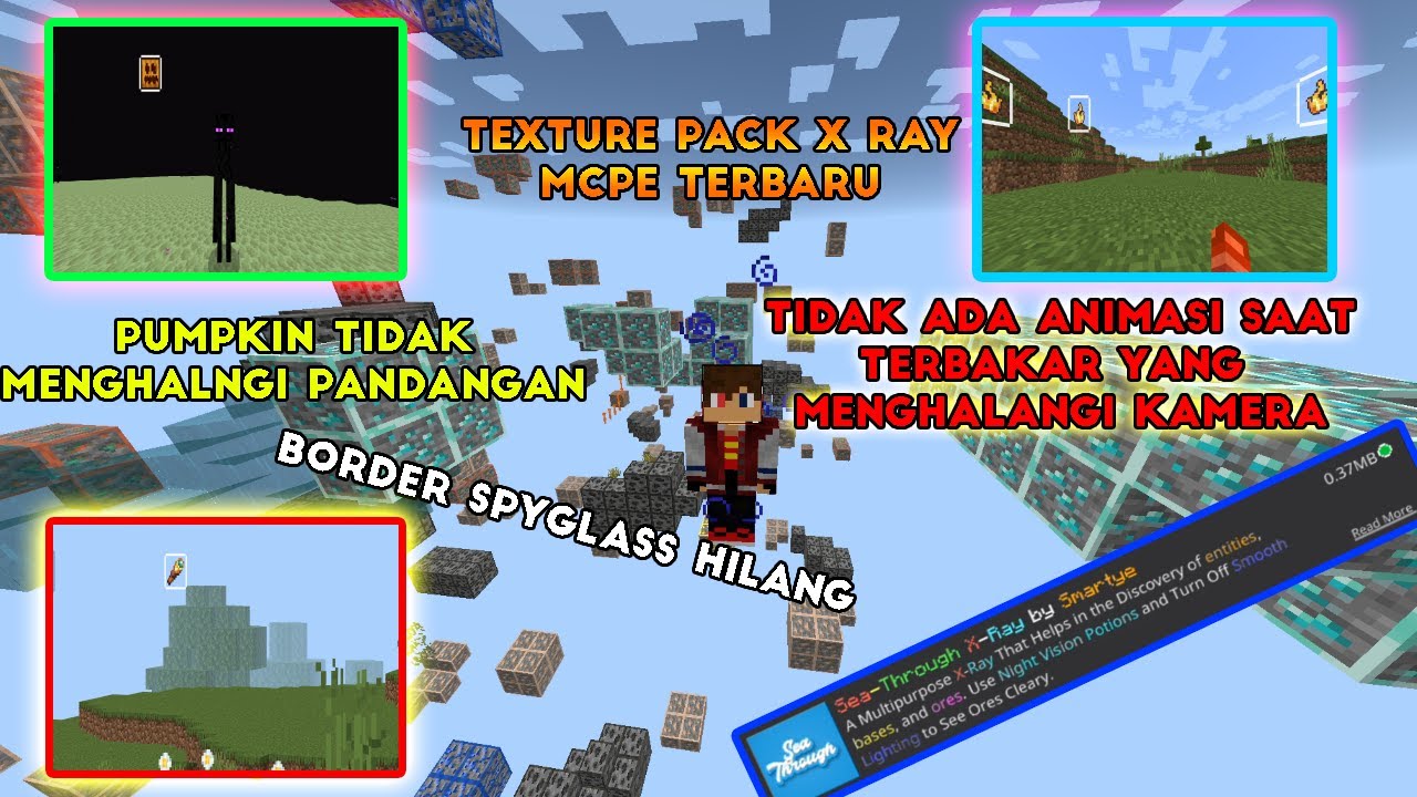 Texture pack x ray terbaru mcpe 1 19 sea through x ray youtube