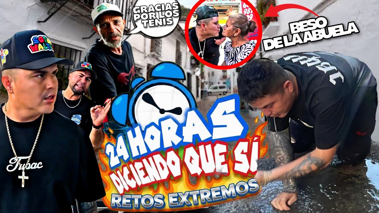 Soy el Walter Dijo SÍ a TODO por 24 HORAS… ¡y terminó BESANDO a una abuela! 🤢💋 (Reto extremo)