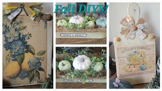 Let's Get Ready For Fall Y'all! Fall Thrift Flips. Fall DIY Home Decor. Reversible Decor.