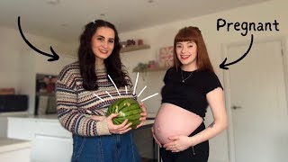 MY WIFE IS ALSO PREGNANT FOR A DAY | Watermelon Challenge🤰🏻🍉