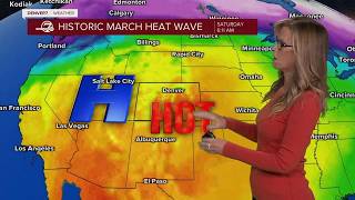 Expect the first 80-degree day of the year, even hotter the rest of the week