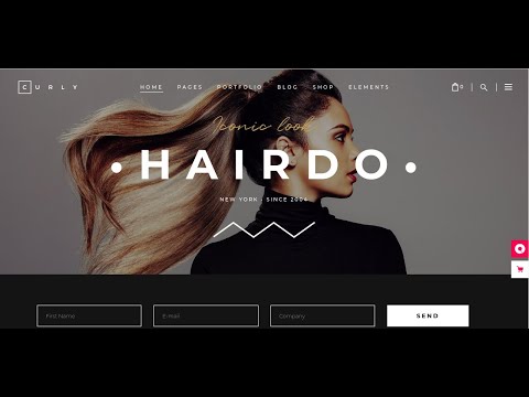 Curly - Hairdressers and Hair Salons WordPress Theme | Hair Styling Website Theme