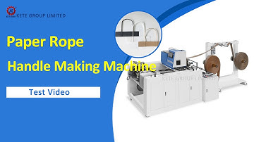 Paper Bag Rope Handle Making Machine Test Video