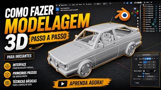 Como Começar na Modelagem 3D de Carros no Blender | Passo a Passo para Iniciantes