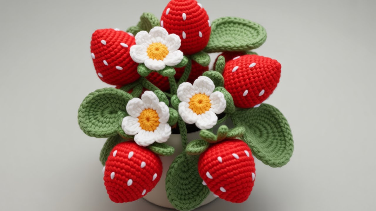 Tığ İşi Yapraklı Çiçek Nasıl Yapılır?  | Crochet Flowers