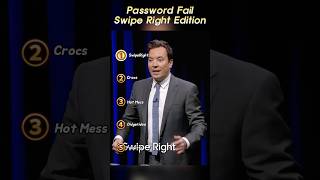 Password Fail Swipe Right Edition #trending #gameshow #jimmyfallon #comedy #viral
