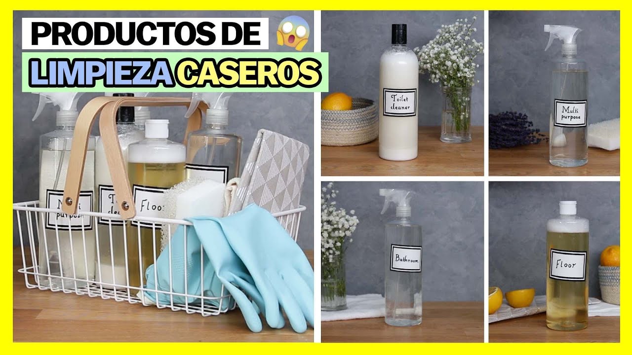 Lista de productos de limpieza naturales o caseros para el hogar - Limpazen